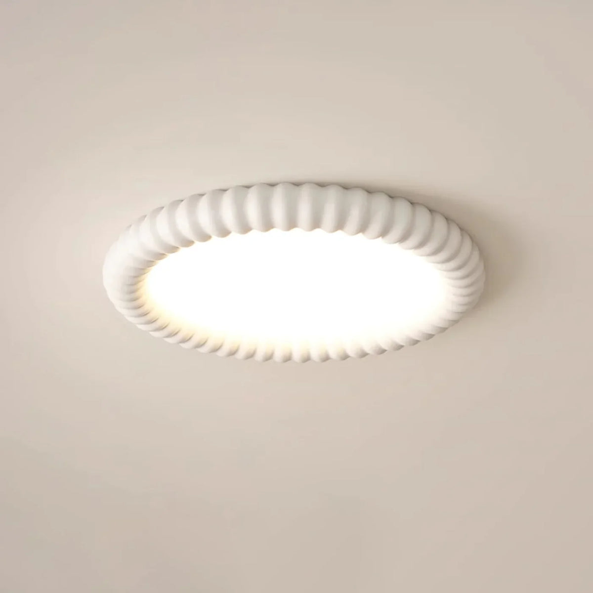 Seraphine | Textured Round Ceiling Light