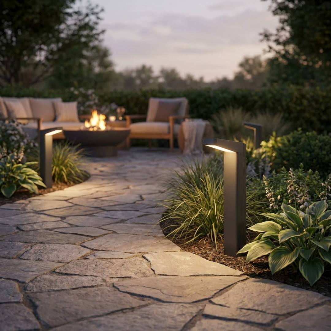 Outdoor LED Pathway Bollard Landscape Lighting Fixture