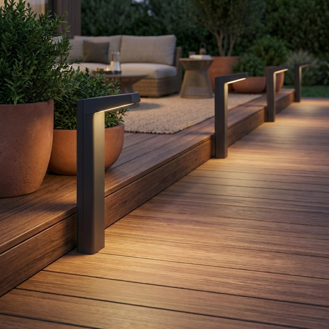 Outdoor LED Pathway Bollard Landscape Lighting Fixture