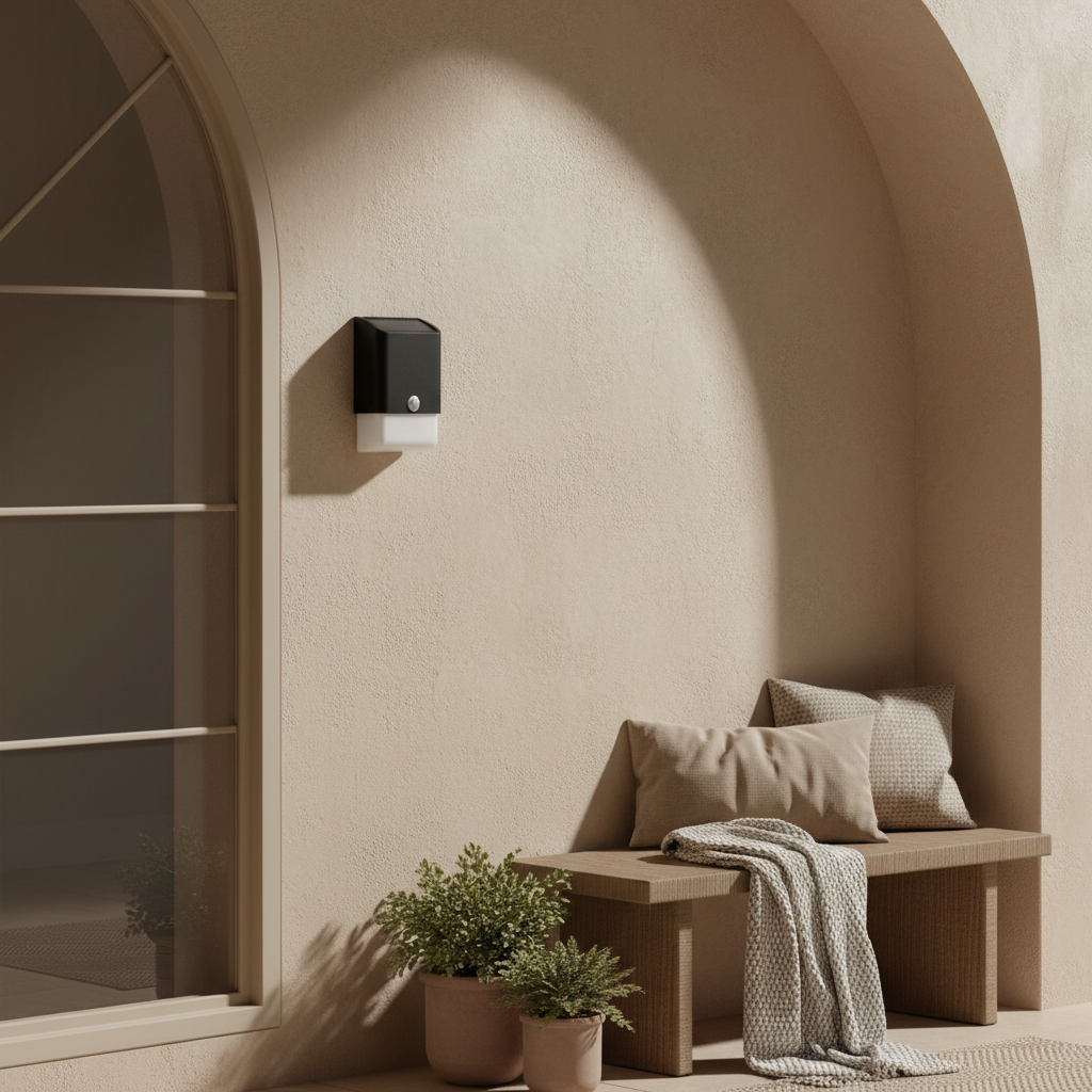 Modern Solar Outdoor Wall Light