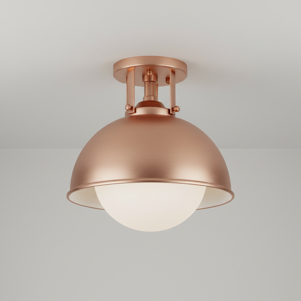 Retro Dome Metal Ceiling Light