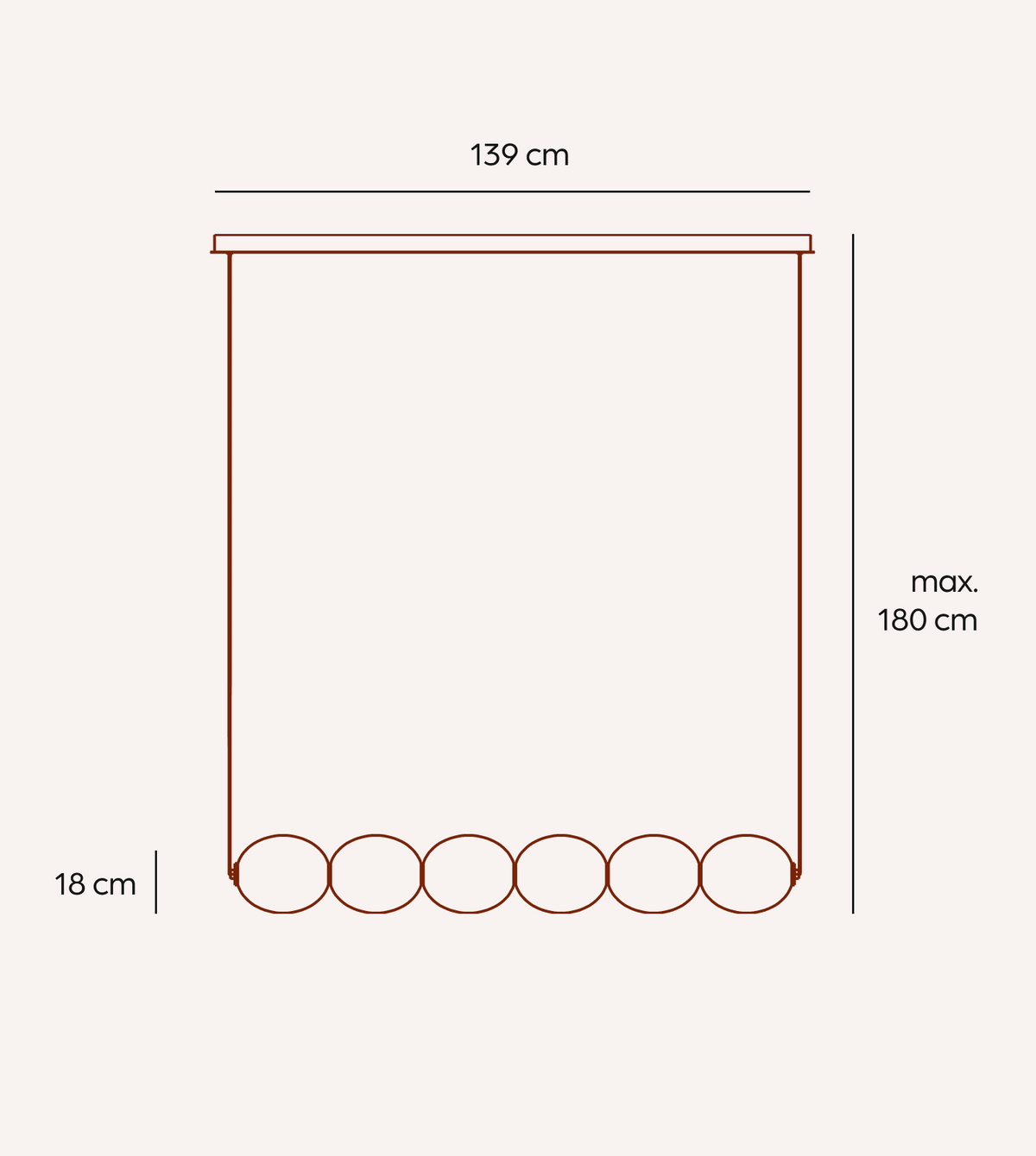 Heliana | Glass Orb Linear Pendant Light