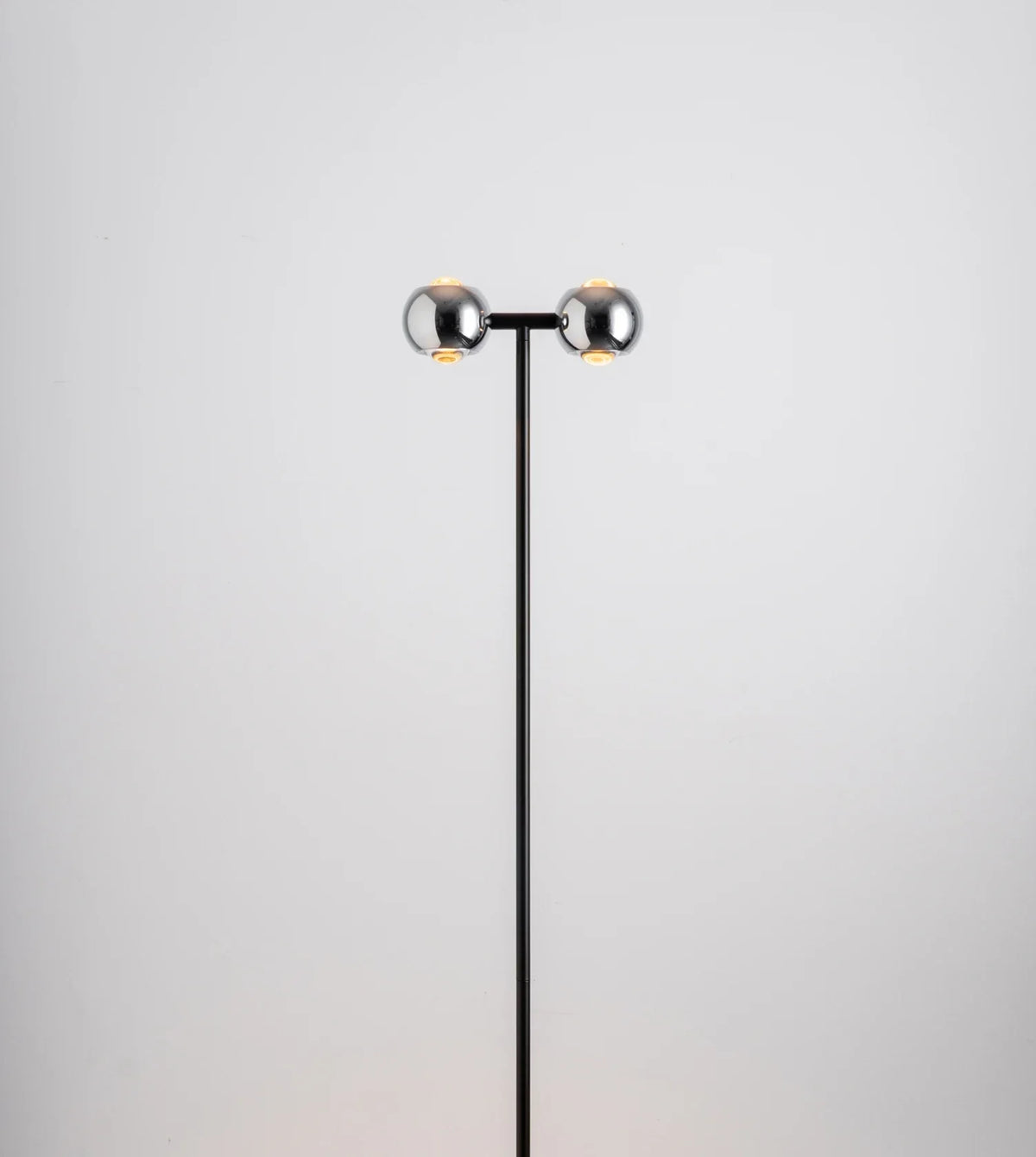 Ash | LED Floor Lamp with Dual Globe Shades