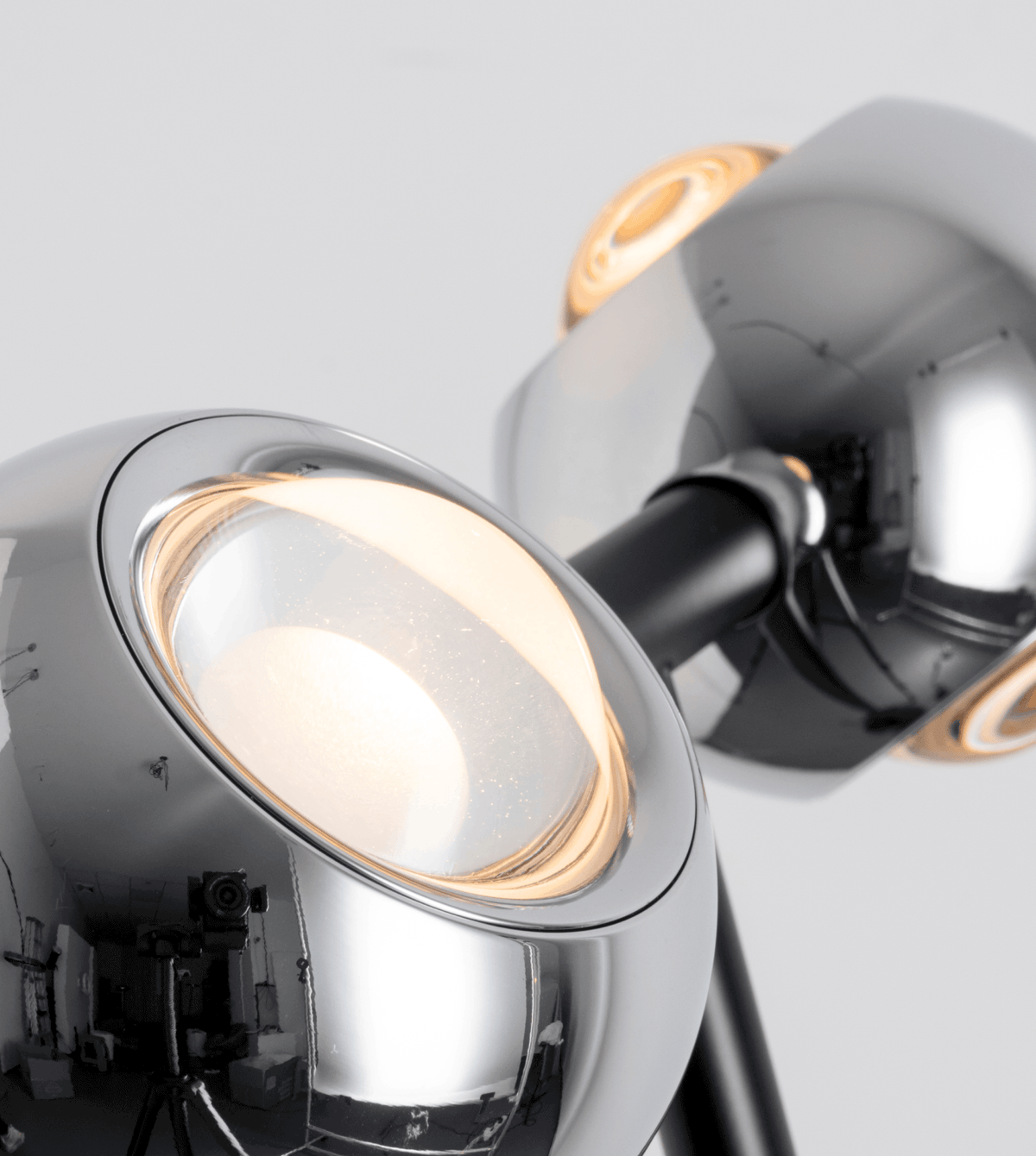Ash | LED Floor Lamp with Dual Globe Shades