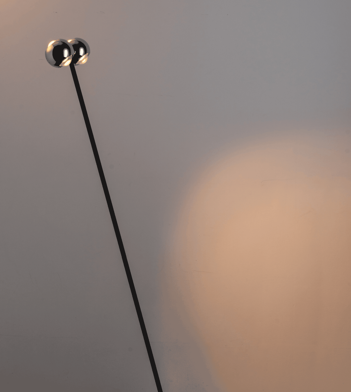 Ash | LED Floor Lamp with Dual Globe Shades