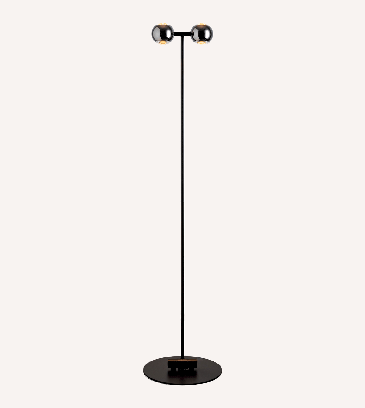 Ash | LED Floor Lamp with Dual Globe Shades