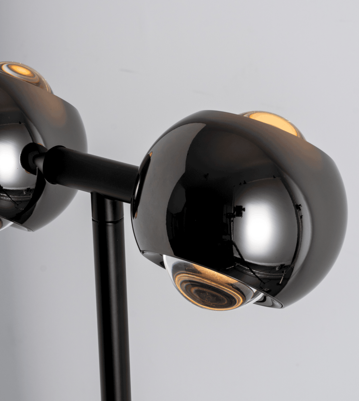 Ash | LED Floor Lamp with Dual Globe Shades