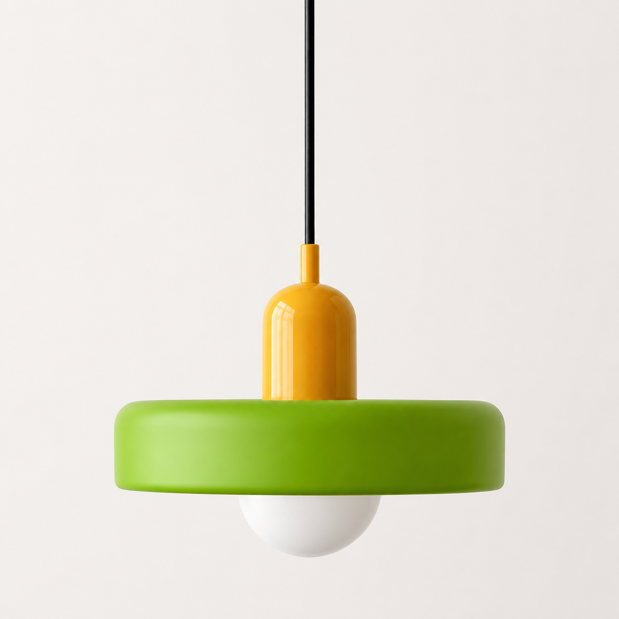 Cirelli | Glass Pendant Light with Ribbed Cap