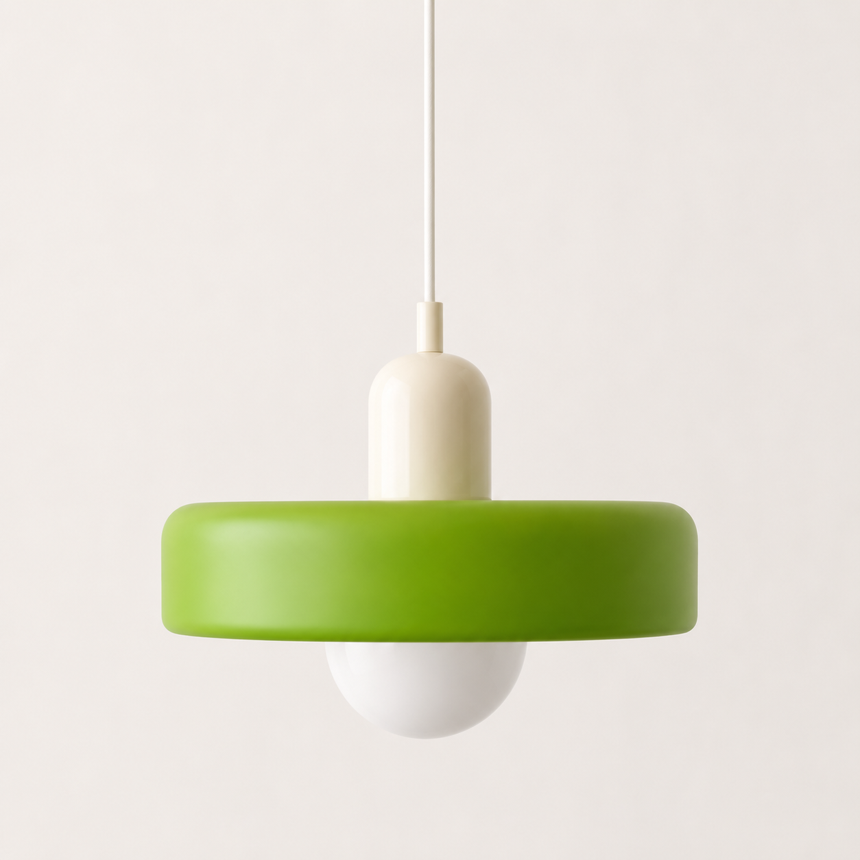 Cirelli | Glass Pendant Light with Ribbed Cap