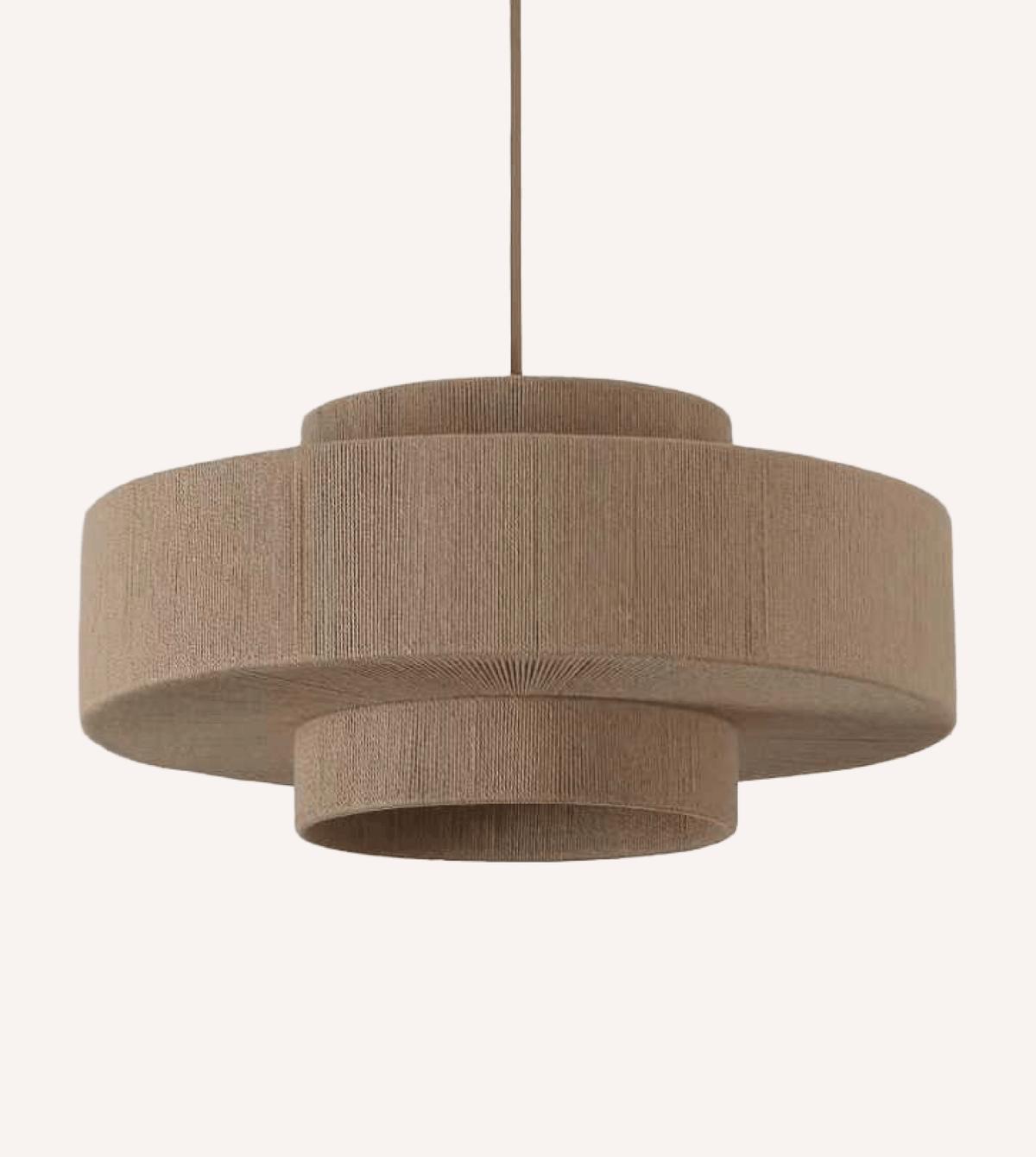 Dervena | Two-Tier Cotton Pendant Light