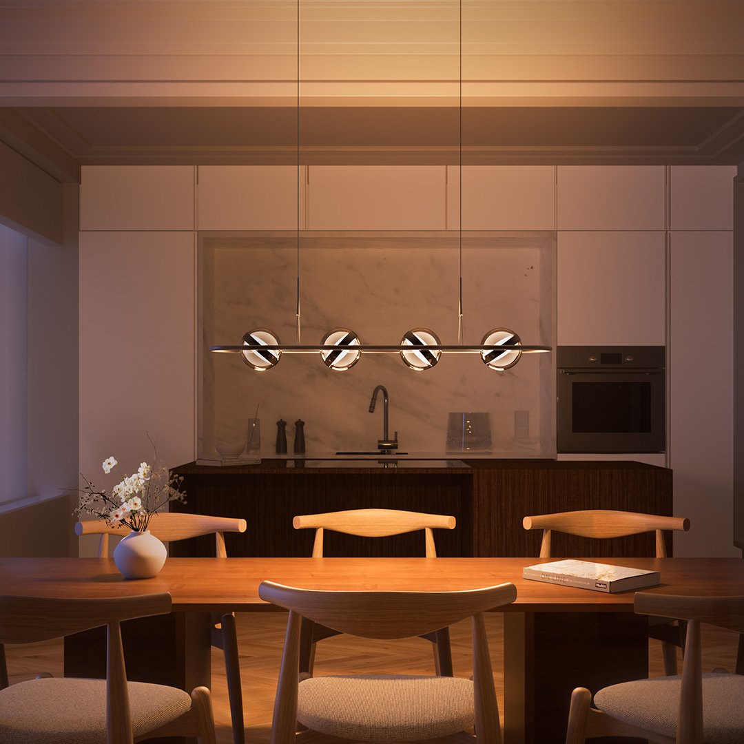 Calypso | LED Pendant Light with Glass Globes