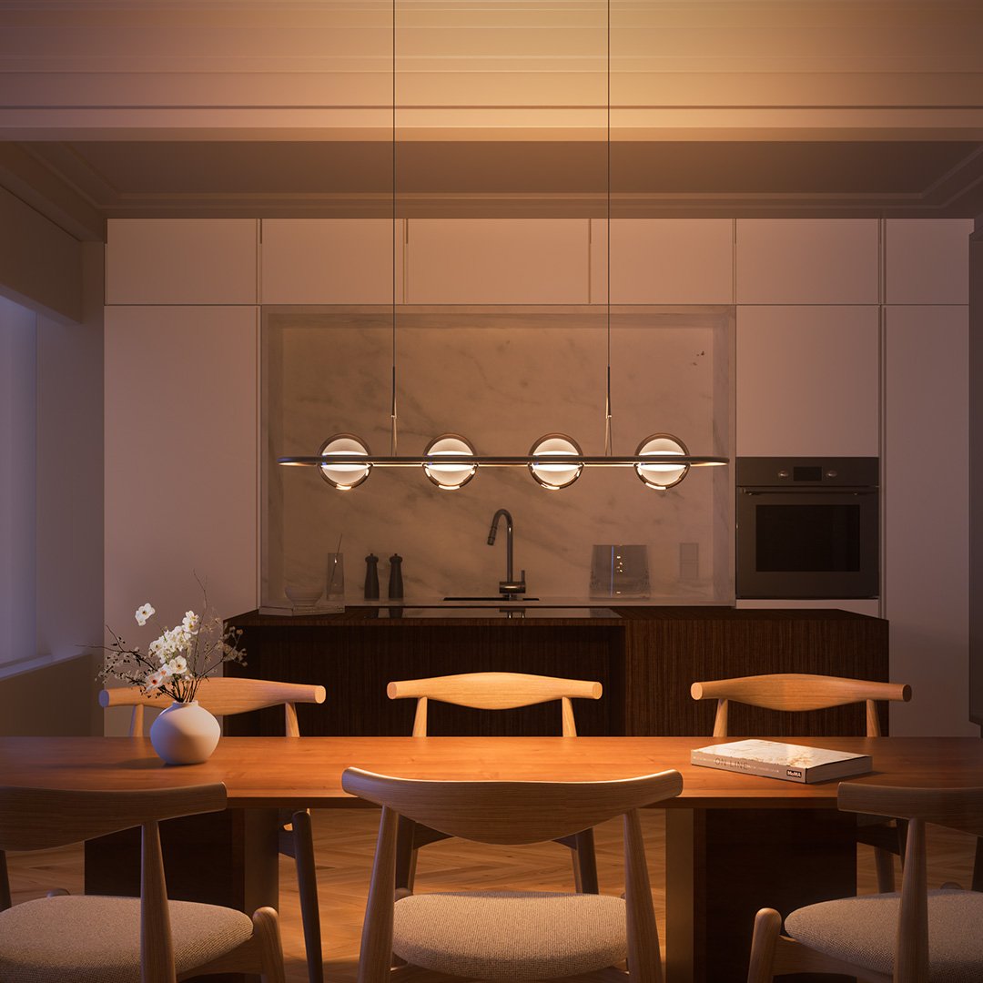 Calypso | LED Pendant Light with Glass Globes