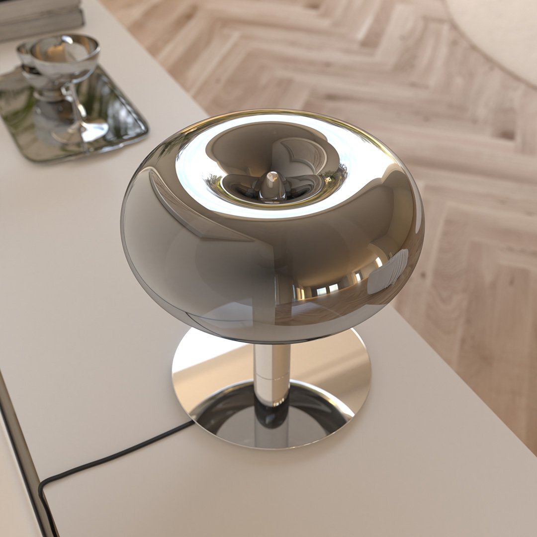 Opalyx | LED Glass Table Lamp with Touch Dimmer