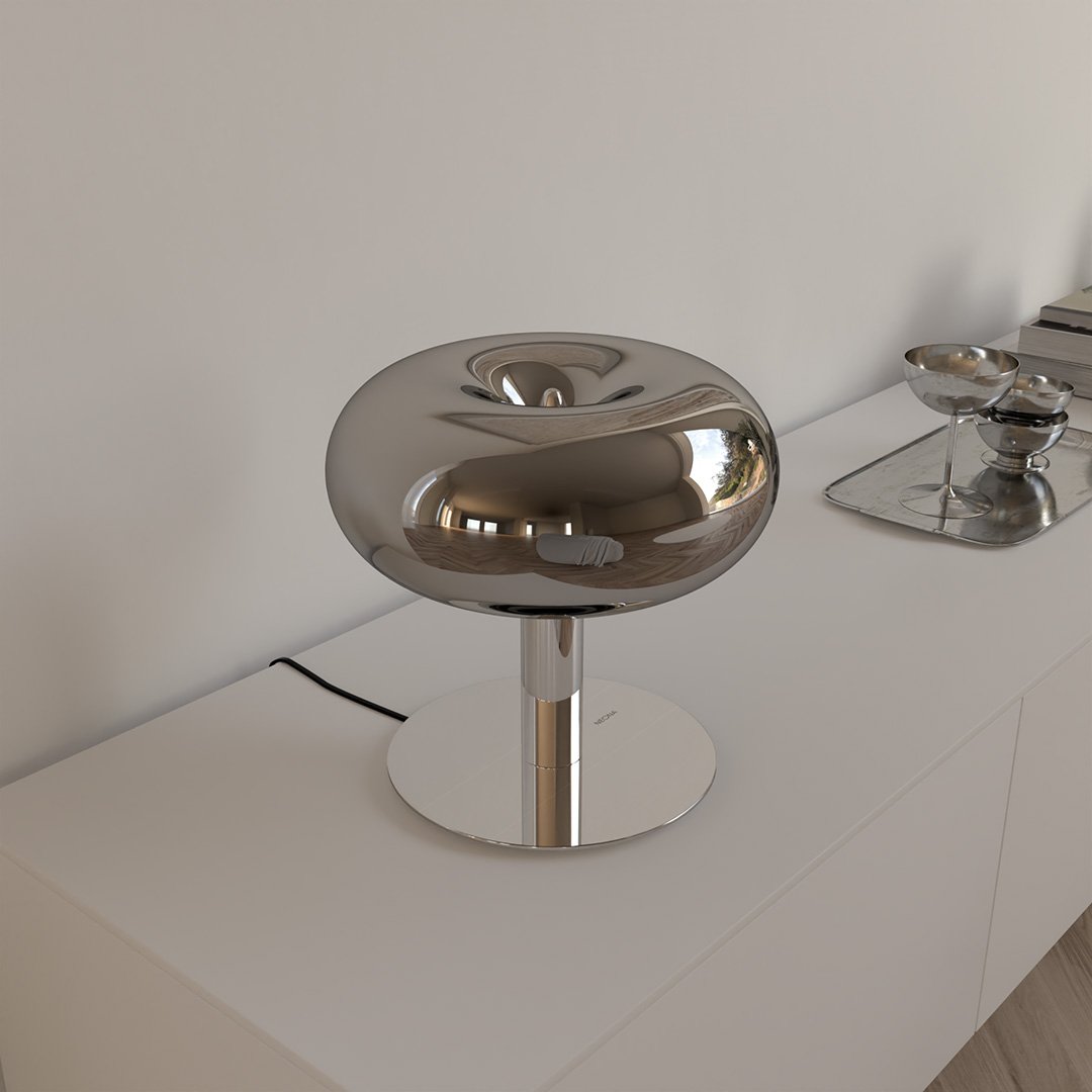 Opalyx | LED Glass Table Lamp with Touch Dimmer