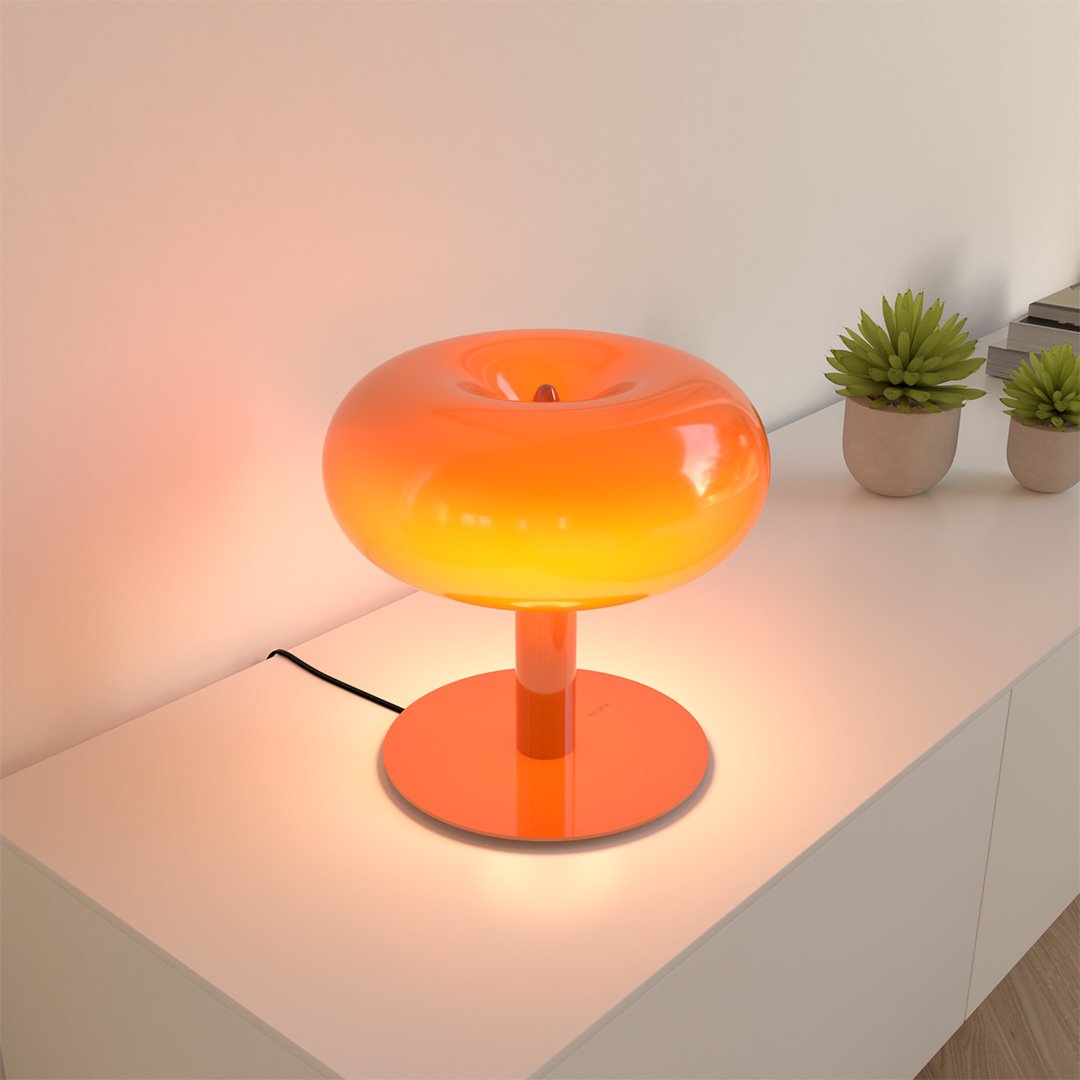 Opalyx | LED Glass Table Lamp with Touch Dimmer