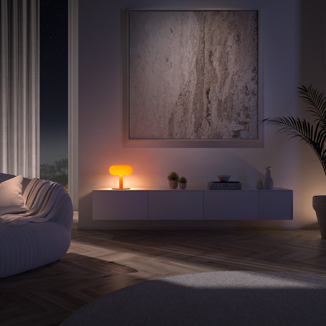 Opalyx | LED Glass Table Lamp with Touch Dimmer