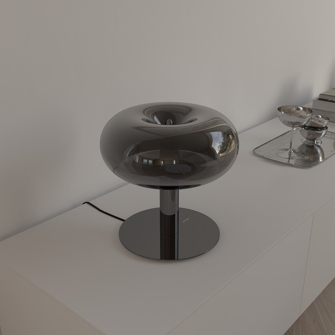 Opalyx | LED Glass Table Lamp with Touch Dimmer