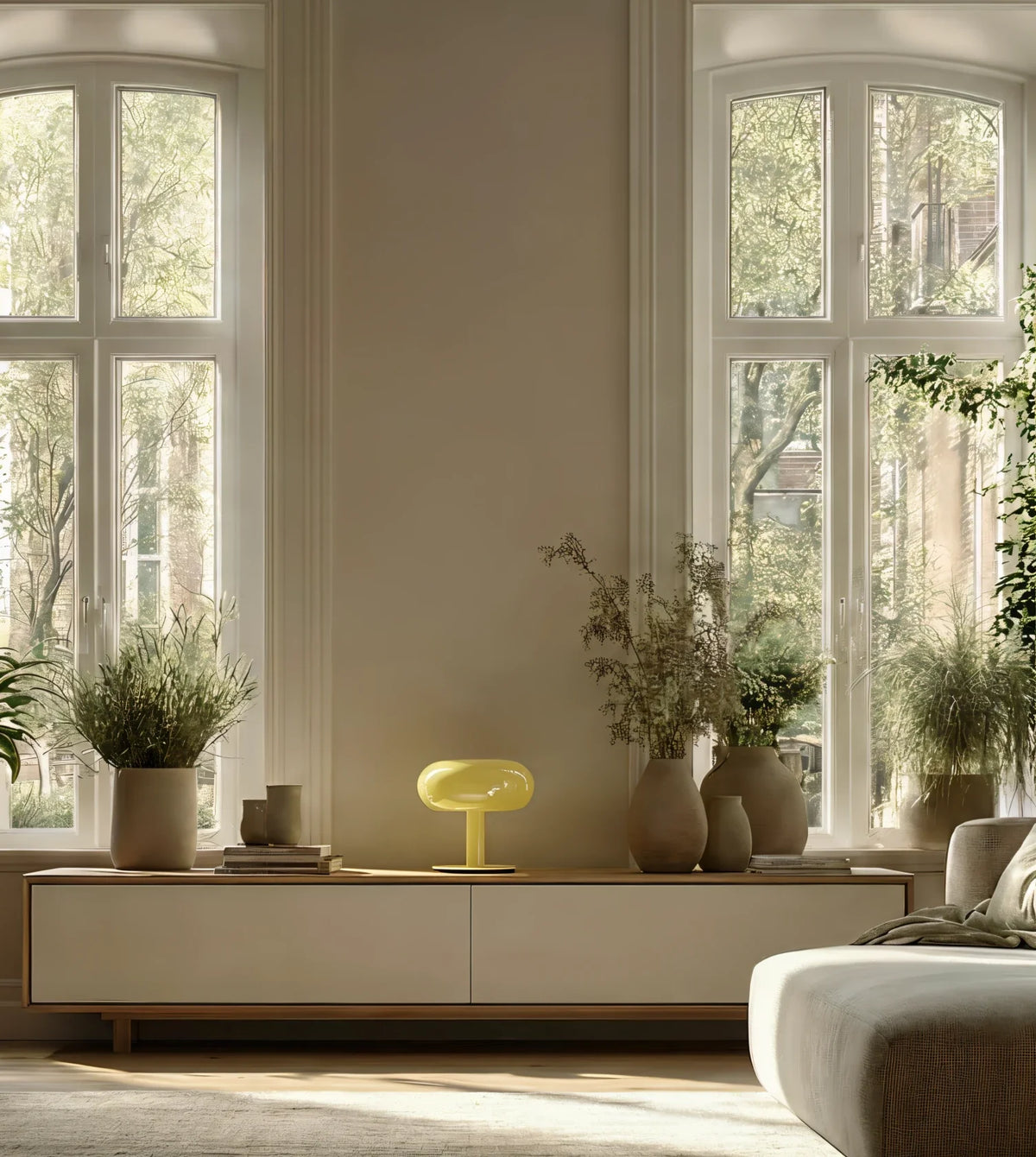 Opalyx | LED Glass Table Lamp with Touch Dimmer