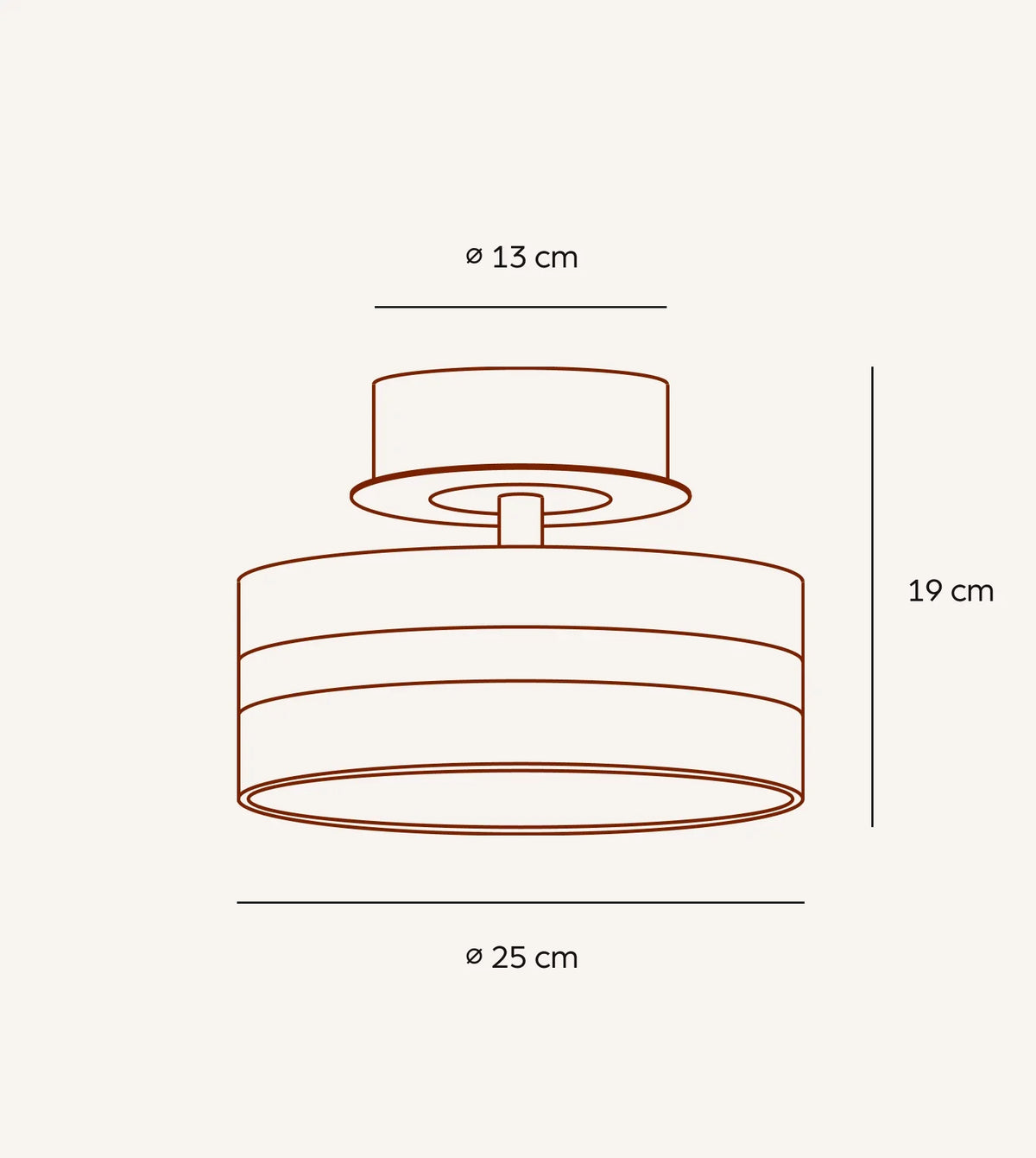 Floriana | Dimmable LED Ceiling Light with Layered Design