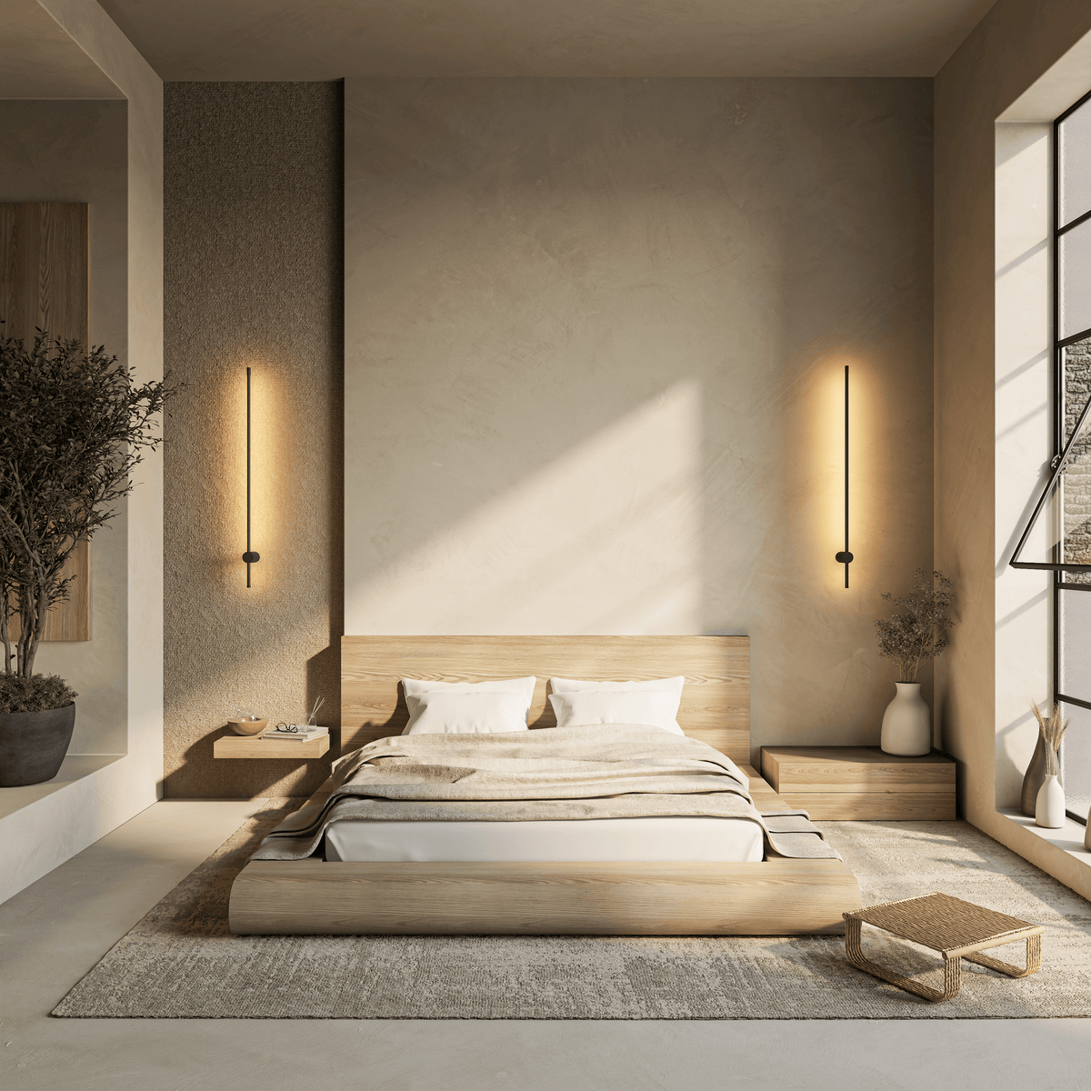 Vaelorn | LED Wall Light in Black