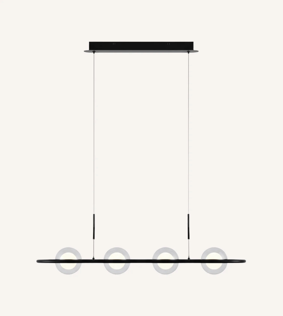 Ternova | Modern LED Lamp Set in Black