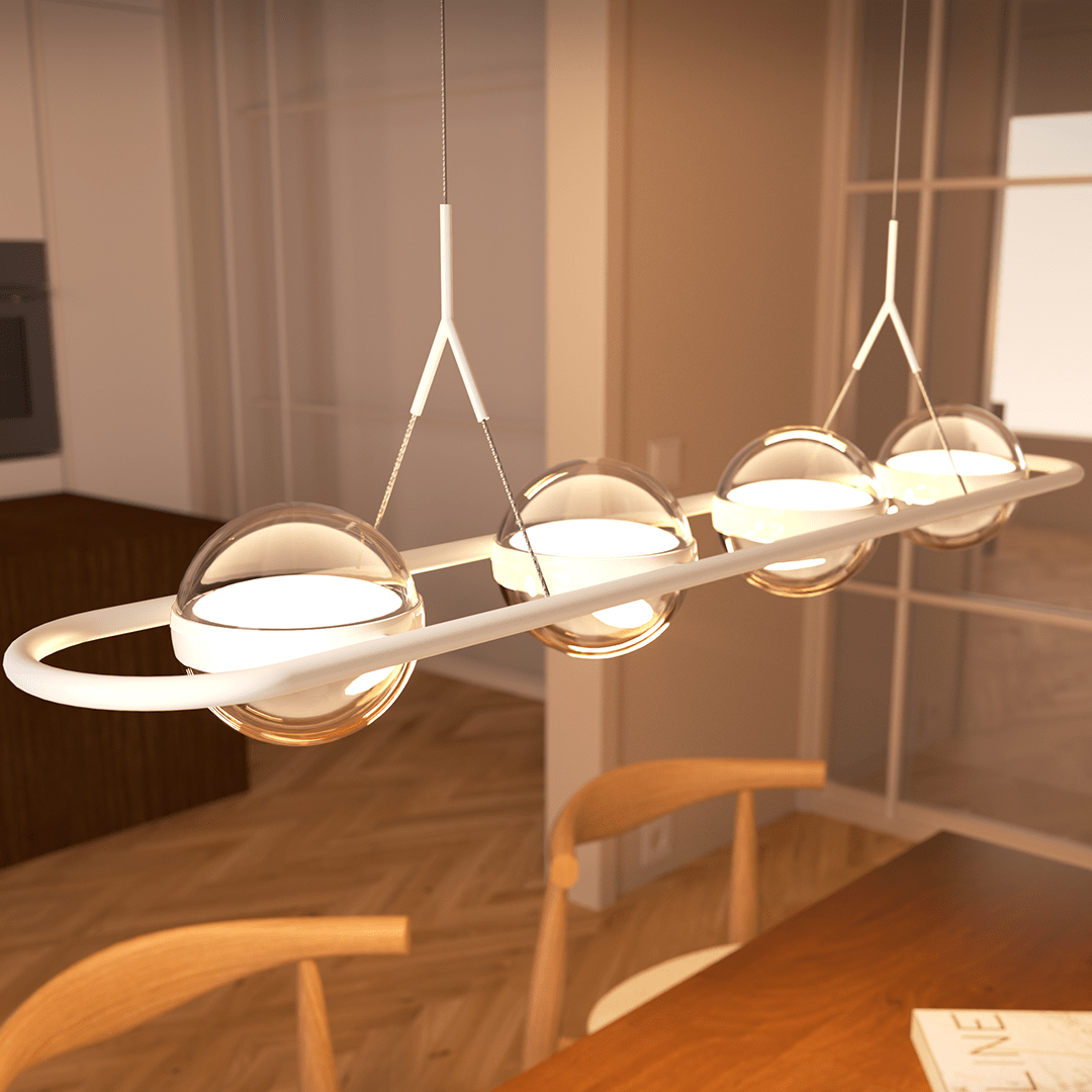 Calypso | LED Pendant Light with Glass Globes