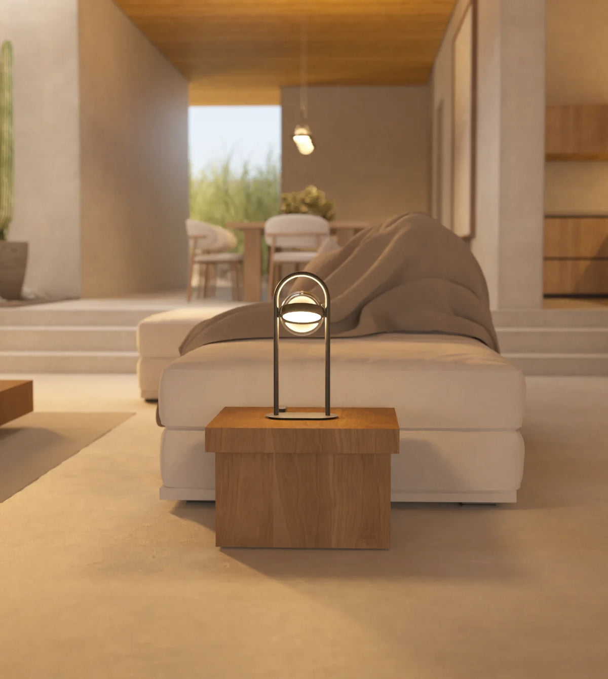 Ternova | Modern LED Lamp Set in Black