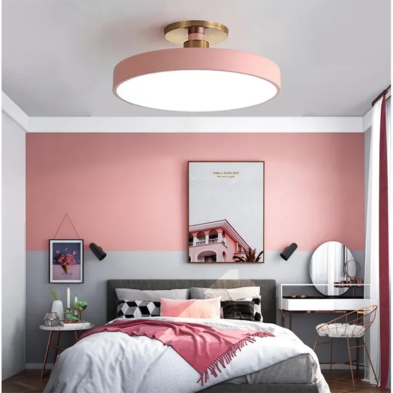 Obsidian | LED Ceiling Light with Gold Mount