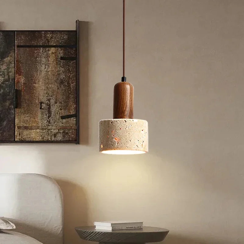 Finch | Concrete and Wood Pendant Light