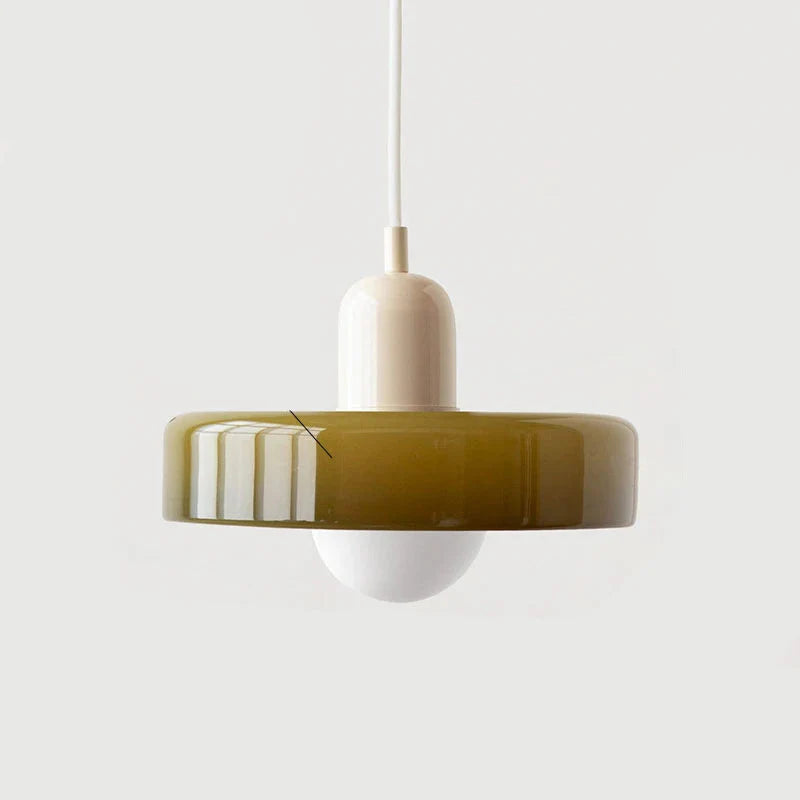 Cirelli | Glass Pendant Light with Ribbed Cap