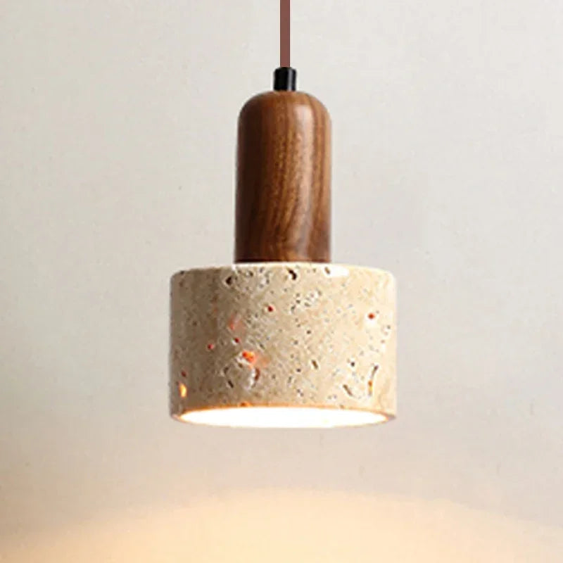 Finch | Concrete and Wood Pendant Light