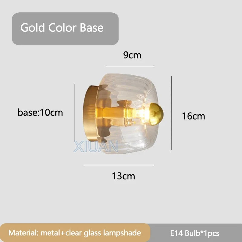 Mirador | Clear Glass Ceiling Light with Ribbed Design