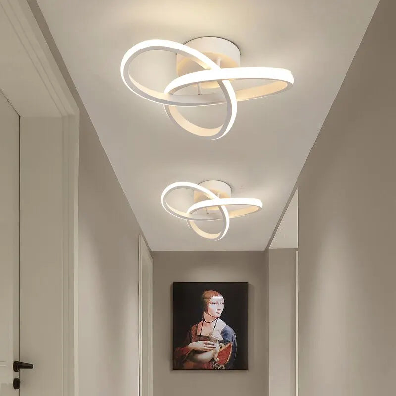 Elloria | LED Ceiling Light with Geometric Curves