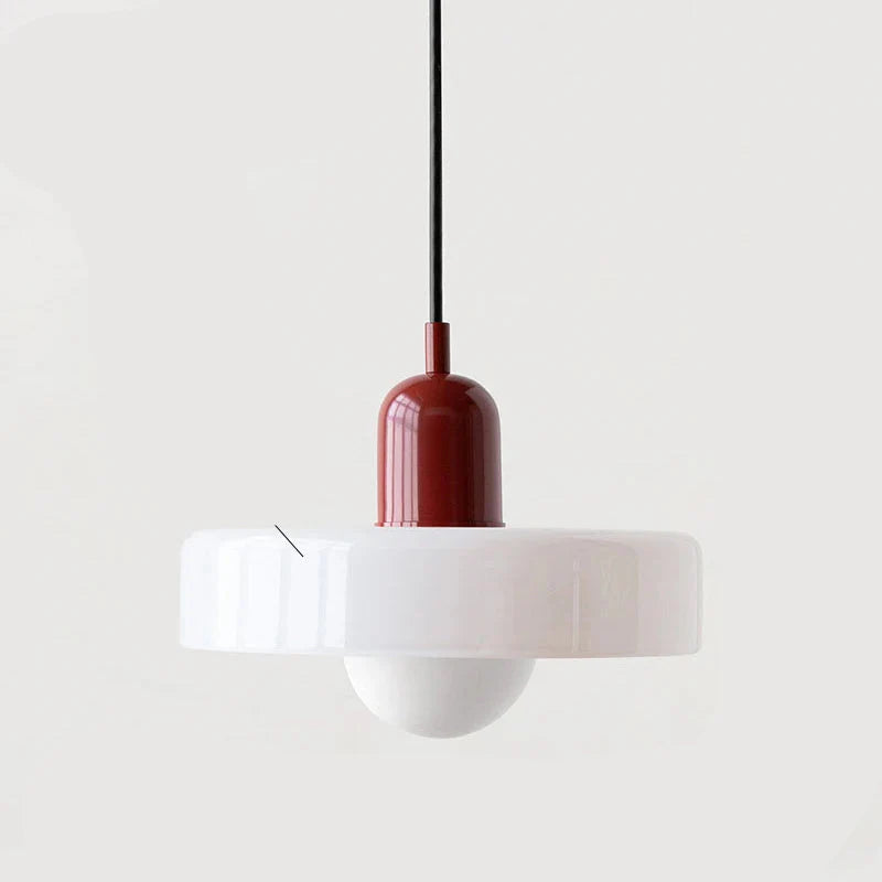 Cirelli | Glass Pendant Light with Ribbed Cap