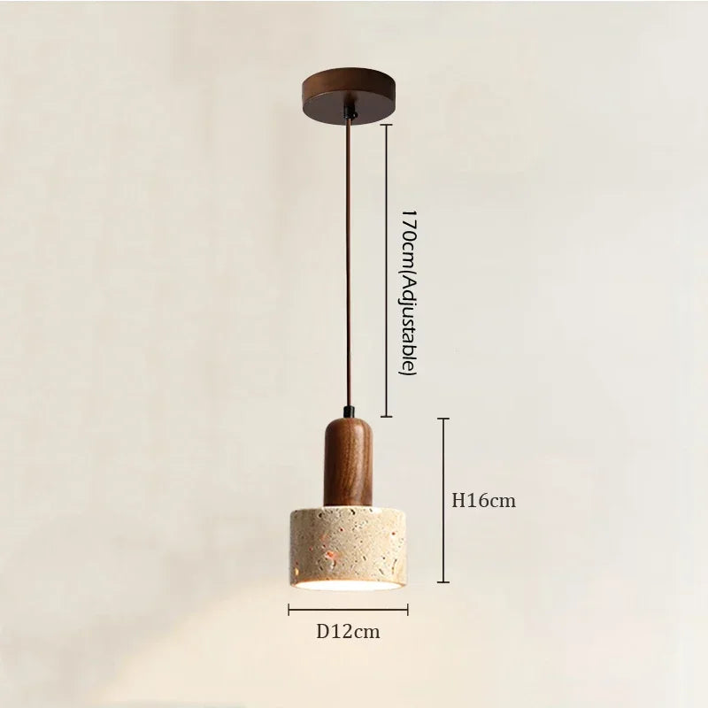 Finch | Concrete and Wood Pendant Light