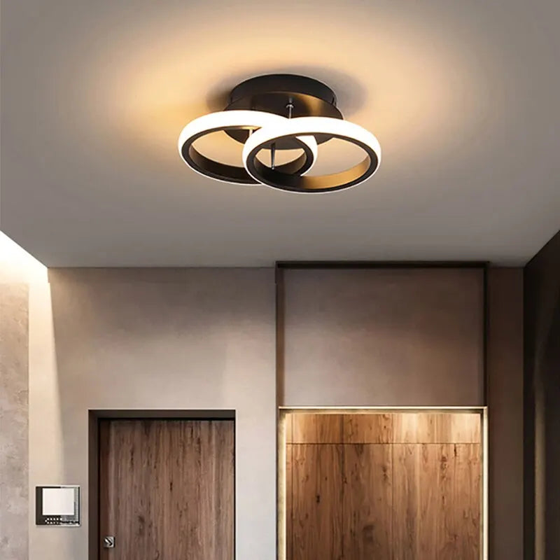 Elloria | LED Ceiling Light with Geometric Curves