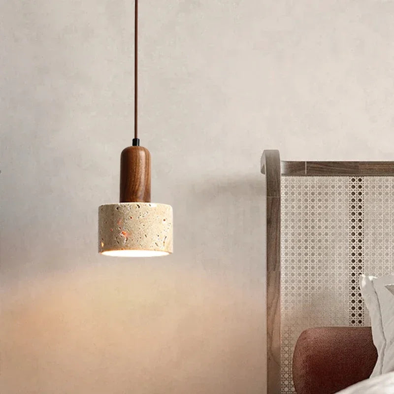 Finch | Concrete and Wood Pendant Light