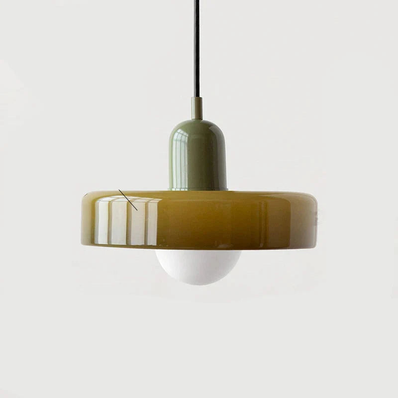 Cirelli | Glass Pendant Light with Ribbed Cap