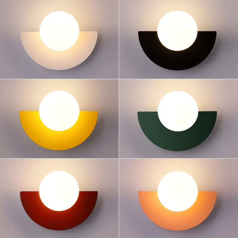 Soletta | LED Geometric Half-Circle Wall Light