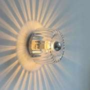 Mirador | Clear Glass Ceiling Light with Ribbed Design
