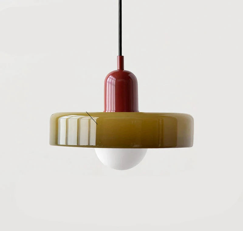 Cirelli | Glass Pendant Light with Ribbed Cap