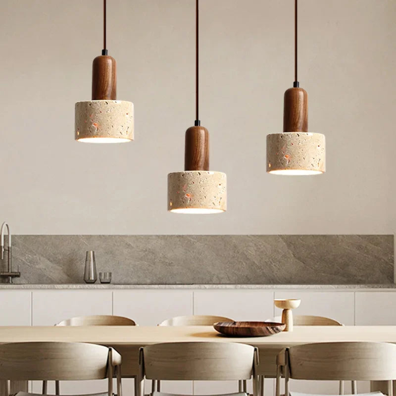 Finch | Concrete and Wood Pendant Light