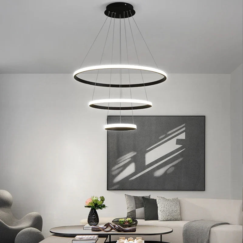 Linden | LED Spiral Ring Pendant Light