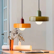 Cirelli | Glass Pendant Light with Ribbed Cap