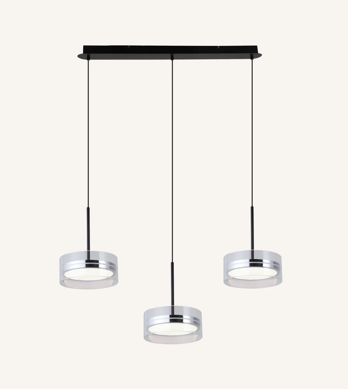 Halcyon | Chrome LED Pendant & Floor Lamp Set