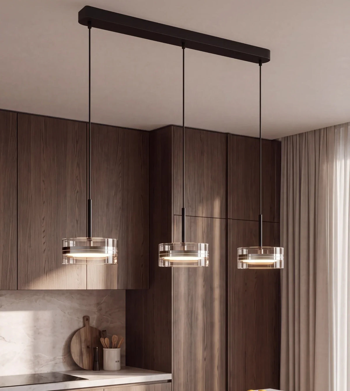 Halcyon | Chrome LED Pendant & Floor Lamp Set