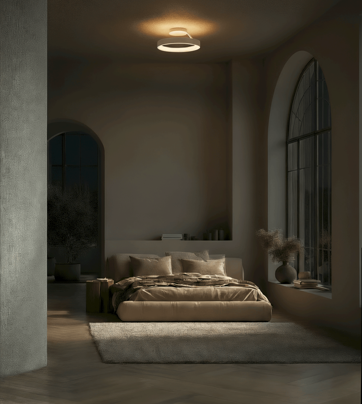 Tydric | LED Ceiling Light with Integrated Dimmer