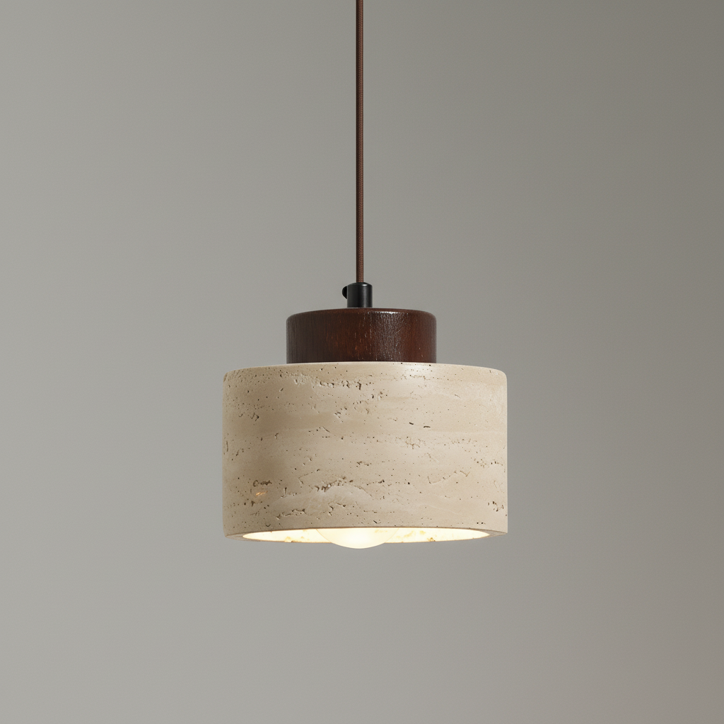 Orvenna | Travertine Stone Pendant Light