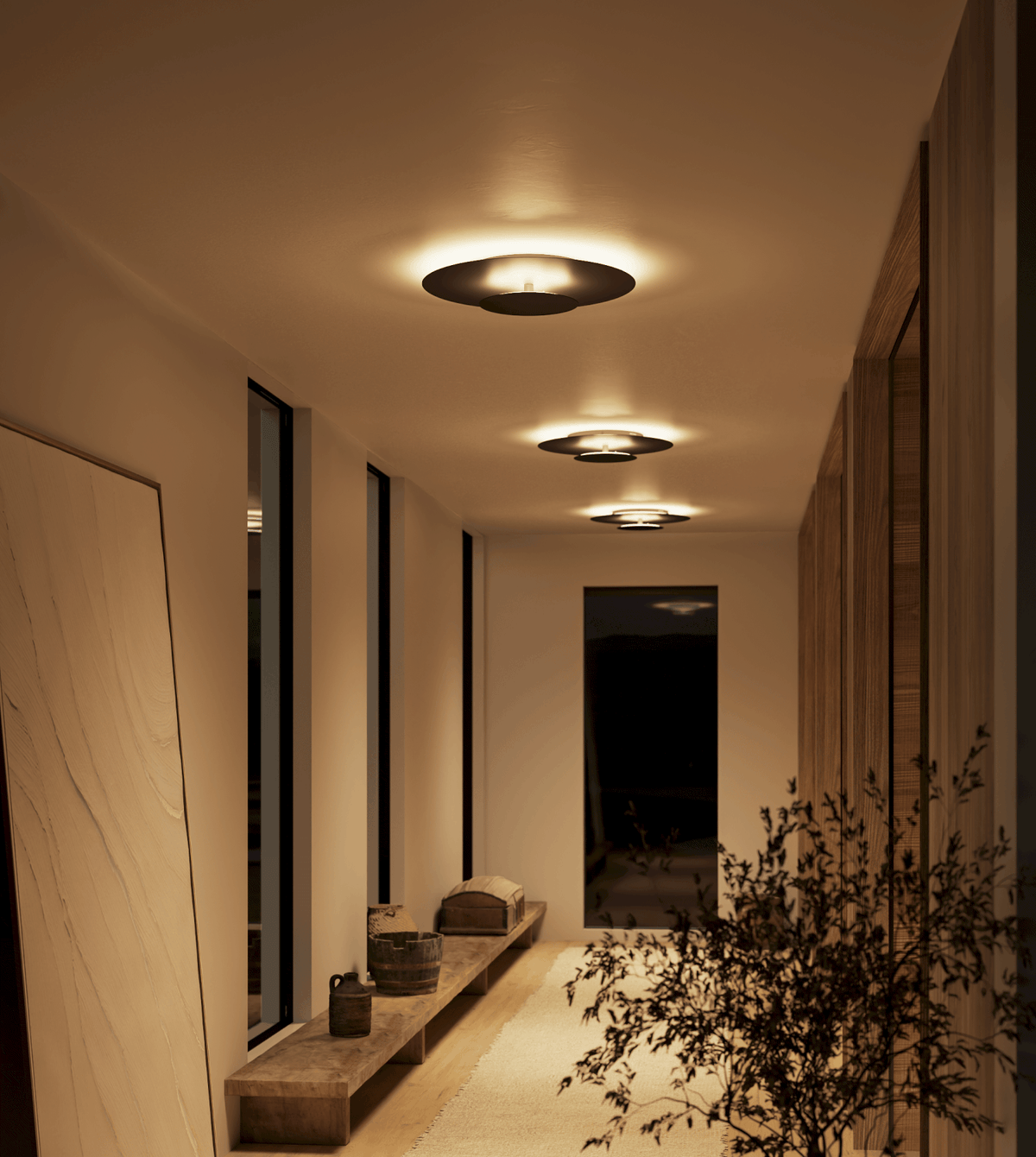 Ondora | Modern LED Ceiling Light with Indirect Ambient Glow