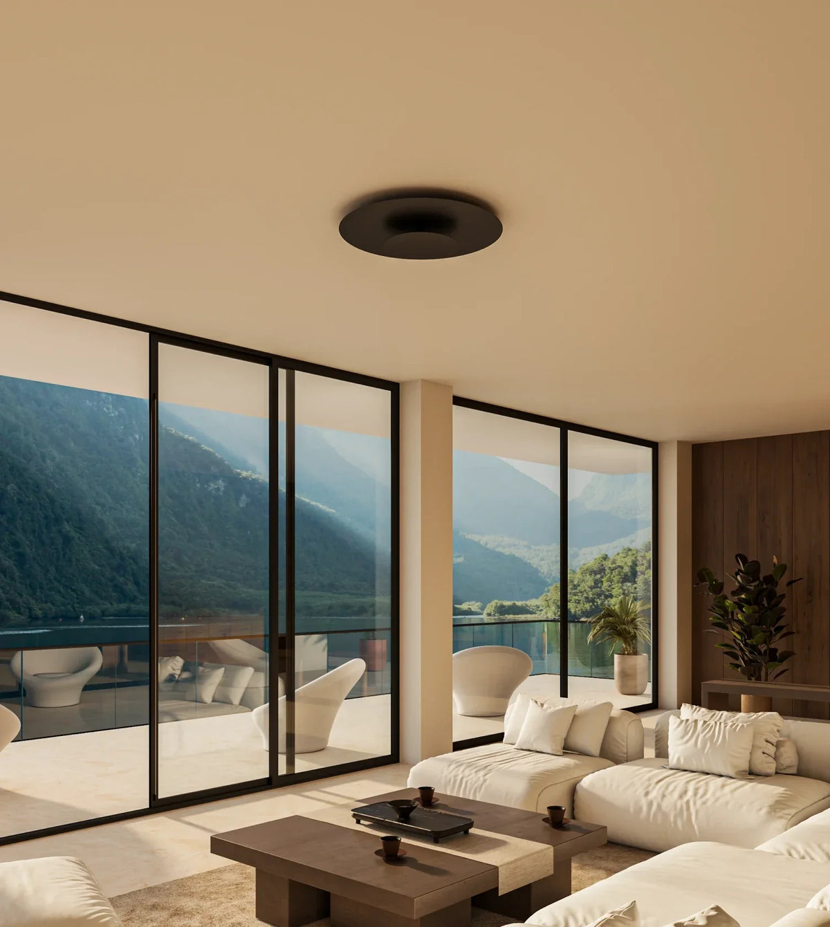 Ondora | Modern LED Ceiling Light with Indirect Ambient Glow
